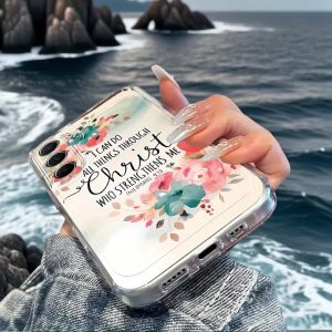 Phone Case Suitable for Samsung Galaxy A02, A03S, A04, A05S, A06, A13, A14, A15, A16 5G, A21S, A22, A23, A24, A25, A32, A34, A35, A50, A52, A53, A54, A55, A73, S21 Ultra, S22 Plus, S23+, S24 FE - Cartoon Transparent Shockproof Full-Body Cover, Stylish Minimalist Soft Protective Case with Creative Design and Unique Patterns (Model: 10Z23485)