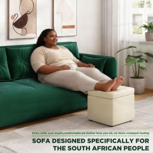 Versatile Three-Seater Sofa Perfect for Living Rooms Bedrooms Offices And Apartments - Stylish Comfort And Space-Saving Design