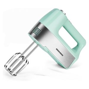 Hand Mixer, 5-Speed with Function, 250W, Beaters and Dough Hooks, Compact Kitchen Mixer Baking, 21x7x14cm