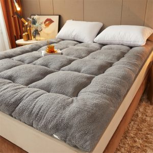 Thickened warm mattress pad, bed mattress, seat cushion, dormitory mattress, floor cushion, back cushion, soft cushion, foldable, home use, bed base pad, single and double sizes, suitable for all seasons